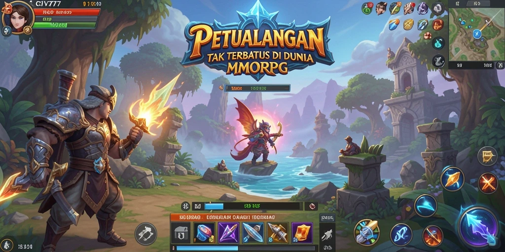 Tampilan gameplay yang seru di dunia MMORPG CV777.