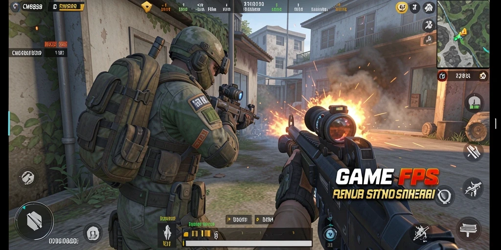 Gameplay <strong>CW8888</strong> menunjukkan aksi pertempuran yang intens dan strategis.