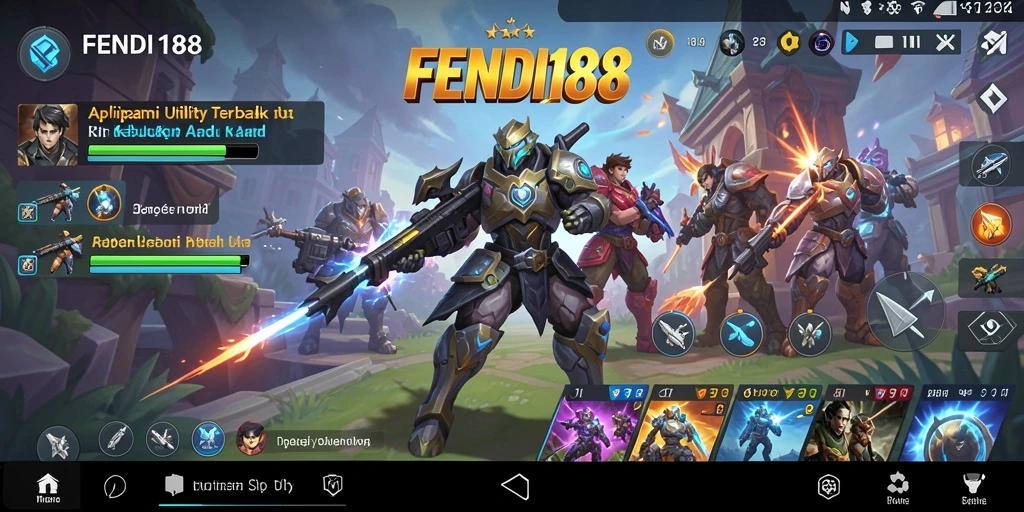 Screenshot utama FENDI188 menampilkan antarmuka aplikasi Utility yang intuitif.